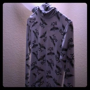 99%new BOY LONDON high collar long sleeve t shirt.